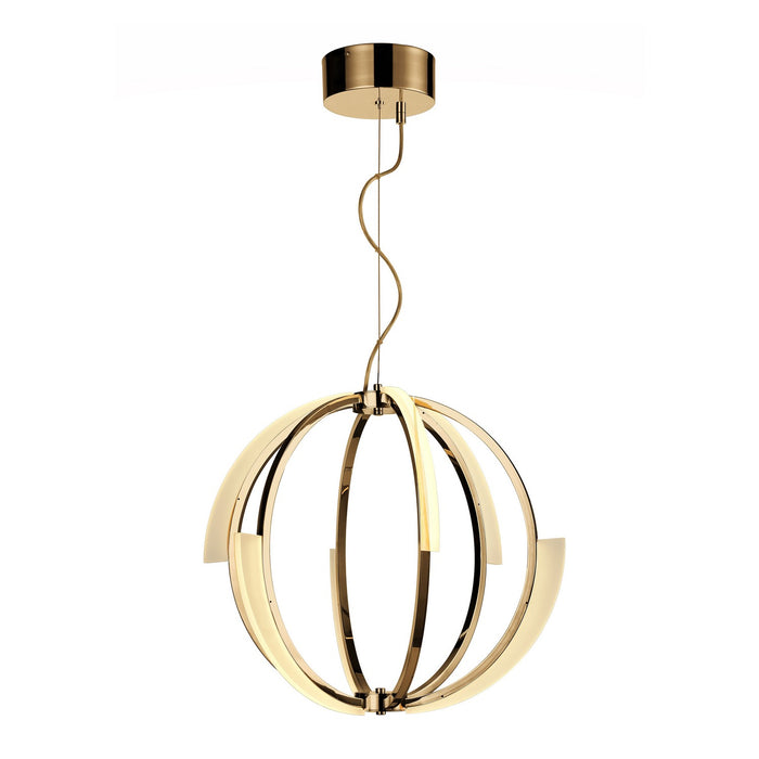 Zeev Lighting CD10348-LED-AGB LED Chandelier, Aged Brass