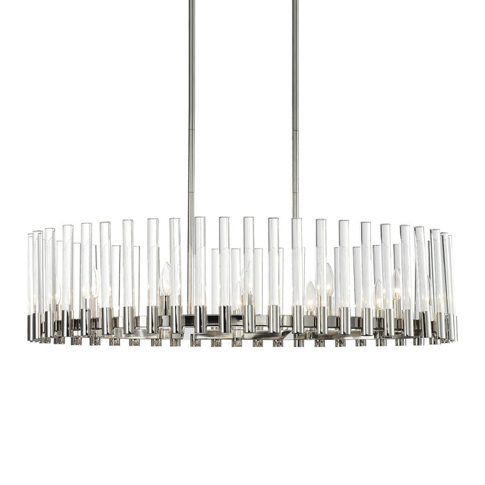Zeev Lighting CD10356-12-PN 12 Light Chandelier, Polished Nickel