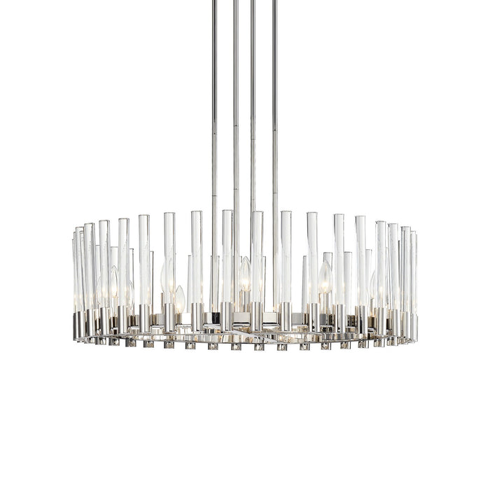 Zeev Lighting CD10358-12-PN 12 Light Chandelier, Polished Nickel