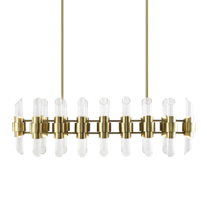 Zeev Lighting CD10365-32-AGB 32 Light Chandelier, Aged Brass