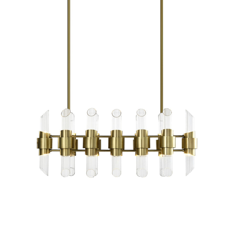 Zeev Lighting CD10367-24-AGB 24 Light Chandelier, Aged Brass