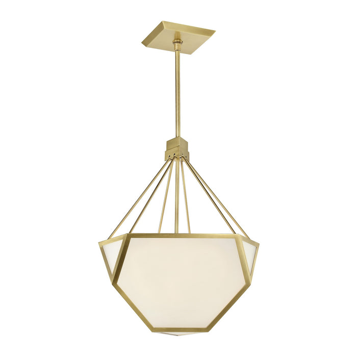 Zeev Lighting CD10369-3-AGB Three Light Chandelier, Aged Brass