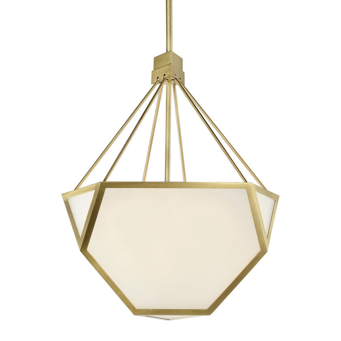 Zeev Lighting CD10369-3-AGB Three Light Chandelier, Aged Brass
