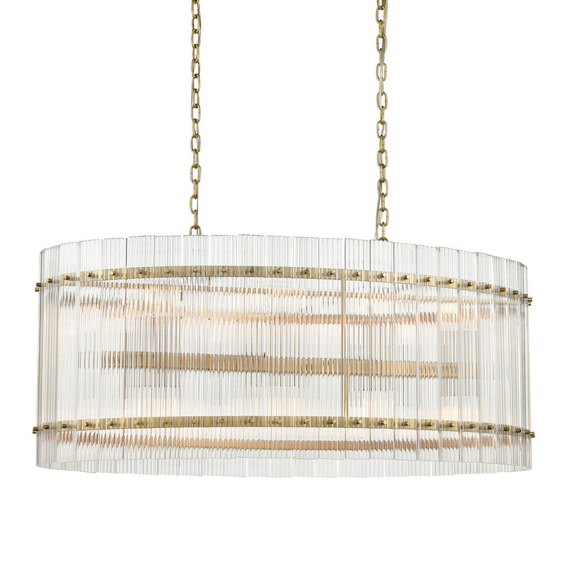 Zeev Lighting CD10397-16-AGB 16 Light Chandelier, Aged Brass