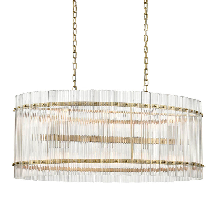 Zeev Lighting CD10397-16-AGB 16 Light Chandelier, Aged Brass