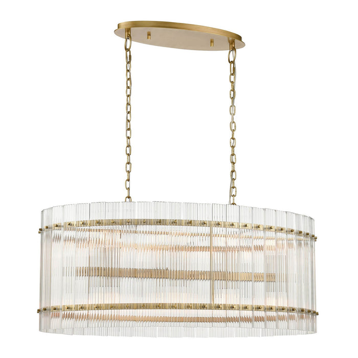 Zeev Lighting CD10397-16-AGB 16 Light Chandelier, Aged Brass