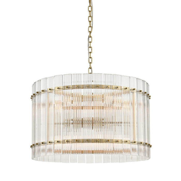 Zeev Lighting CD10399-12-AGB 12 Light Chandelier, Aged Brass