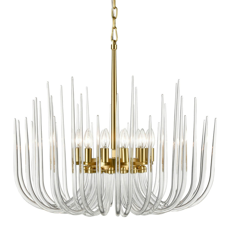 Zeev Lighting CD10410-12-PB 12 Light Chandelier, Posh Brass
