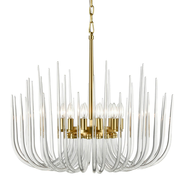 Zeev Lighting CD10410-12-PB 12 Light Chandelier, Posh Brass