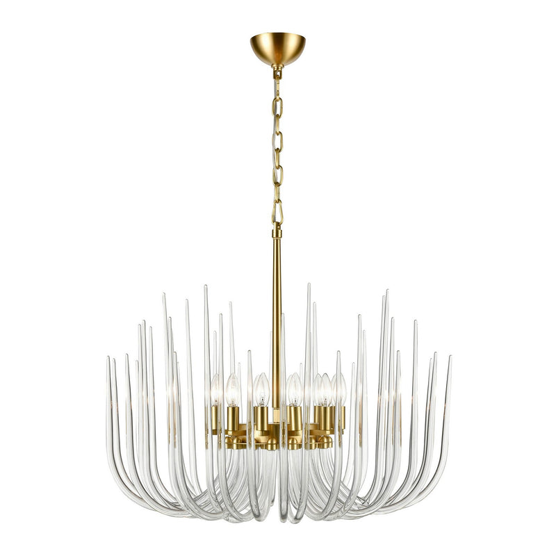 Zeev Lighting CD10410-12-PB 12 Light Chandelier, Posh Brass