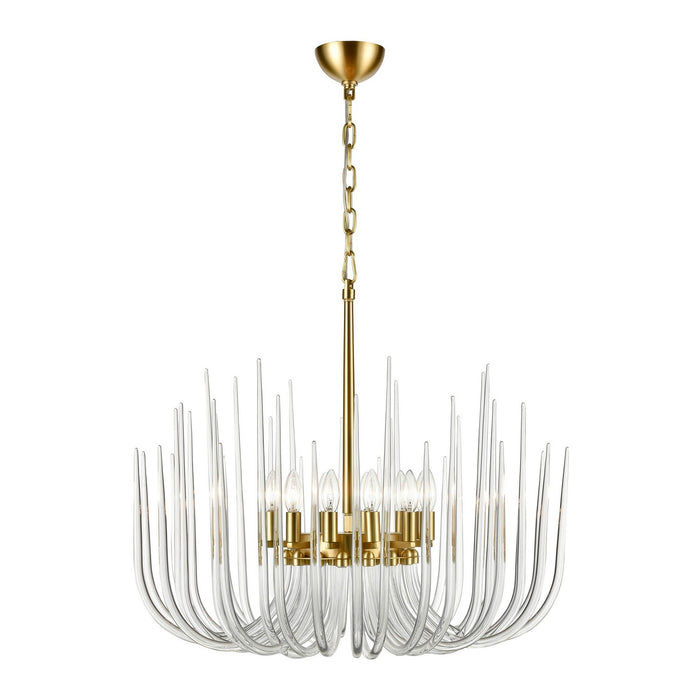 Zeev Lighting CD10410-12-PB 12 Light Chandelier, Posh Brass