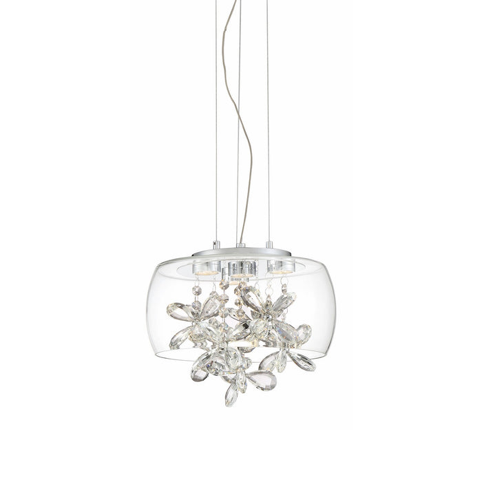 Zeev Lighting MP40027-LED-CH LED Mini Pendant, Chrome