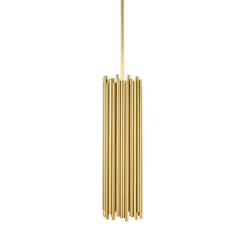 Zeev Lighting MP40041-2-AGB Two Light Mini Pendant, Aged Brass