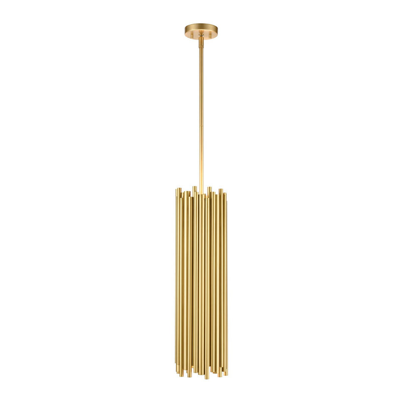 Zeev Lighting MP40041-2-AGB Two Light Mini Pendant, Aged Brass