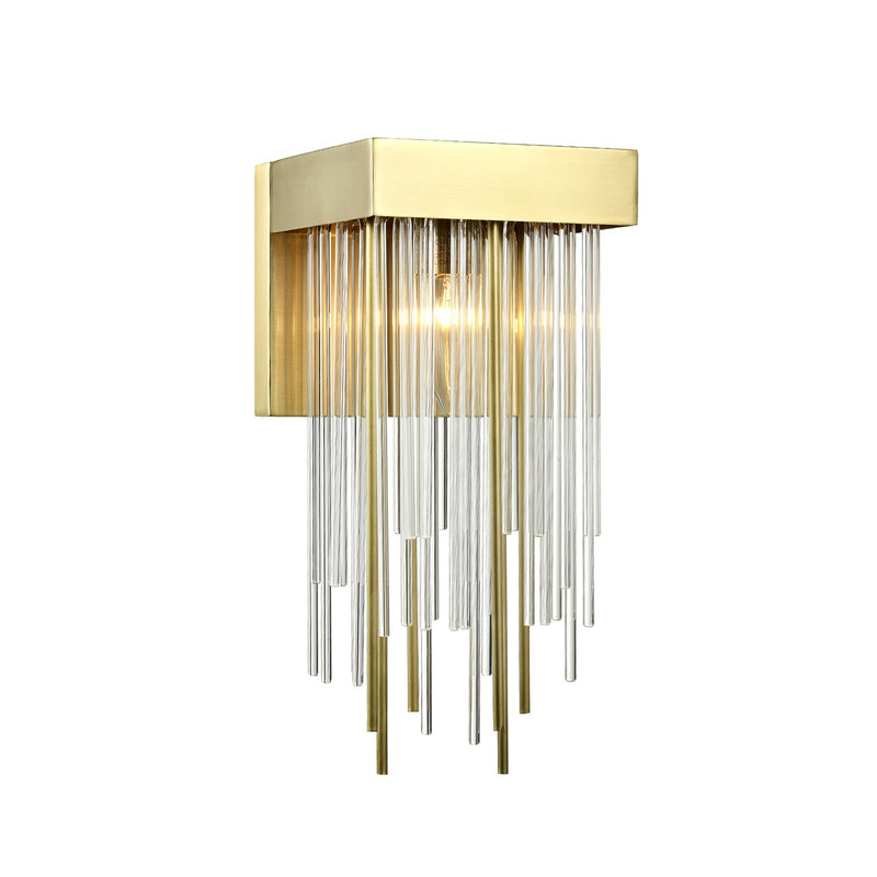 Zeev Lighting WS70043-1-AGB One Light Wall Sconce, Aged Brass