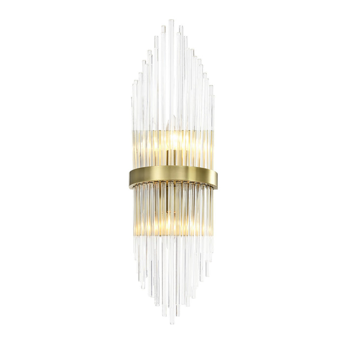 Zeev Lighting WS70048-2-AGB Two Light Wall Sconce, Aged Brass