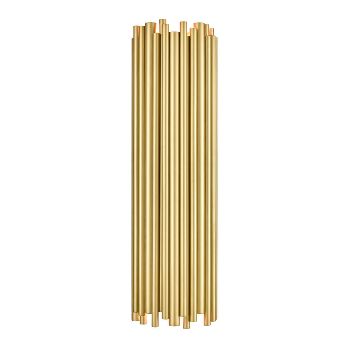 Zeev Lighting WS70049-2-AGB Two Light Wall Sconce, Aged Brass
