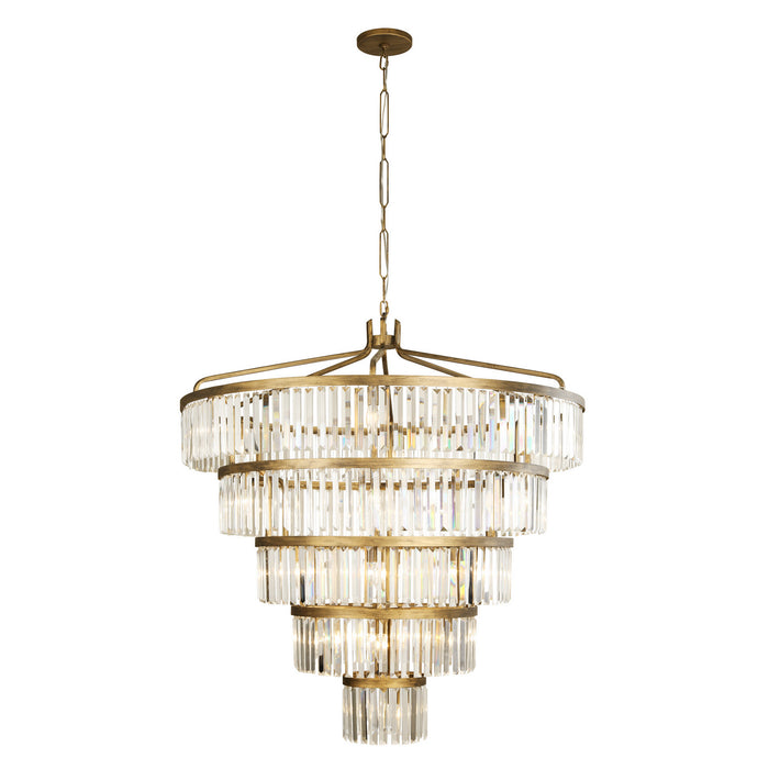 Varaluz 297P25HG 25 Light Pendant, Havana Gold