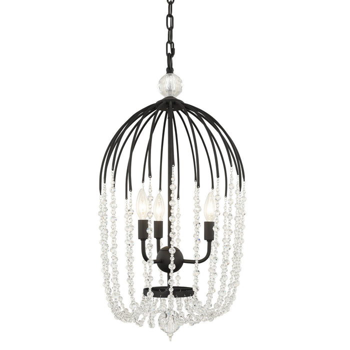 Varaluz 343F03MB Three Light Pendant, Matte Black