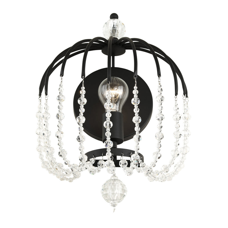Varaluz 343W01MB One Light Wall Sconce, Matte Black
