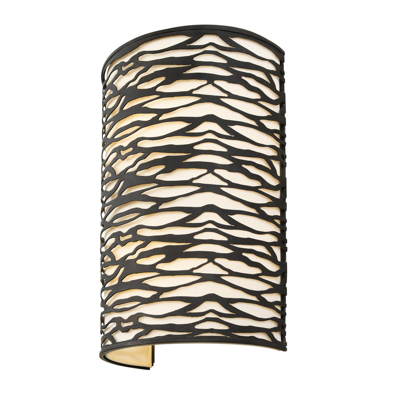 Varaluz 348W02CB Two Light Wall Sconce, Carbon Black