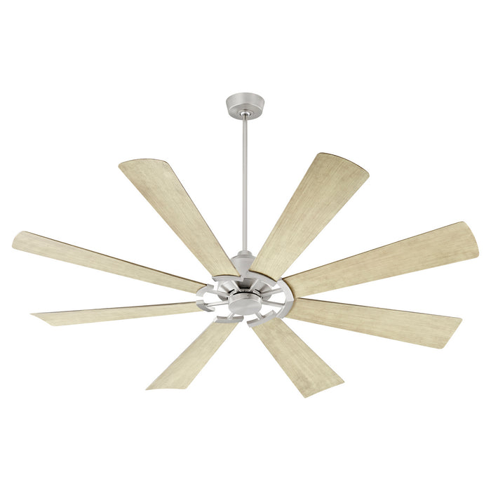 Quorum 30728-65 72"Patio Fan, Satin Nickel