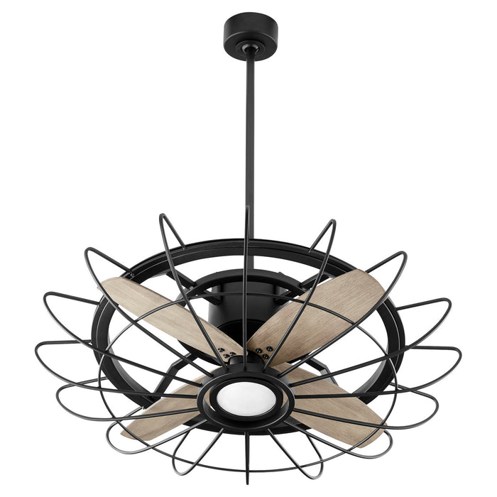 Quorum 32304-69 30" Ceiling Fan, Textured Black