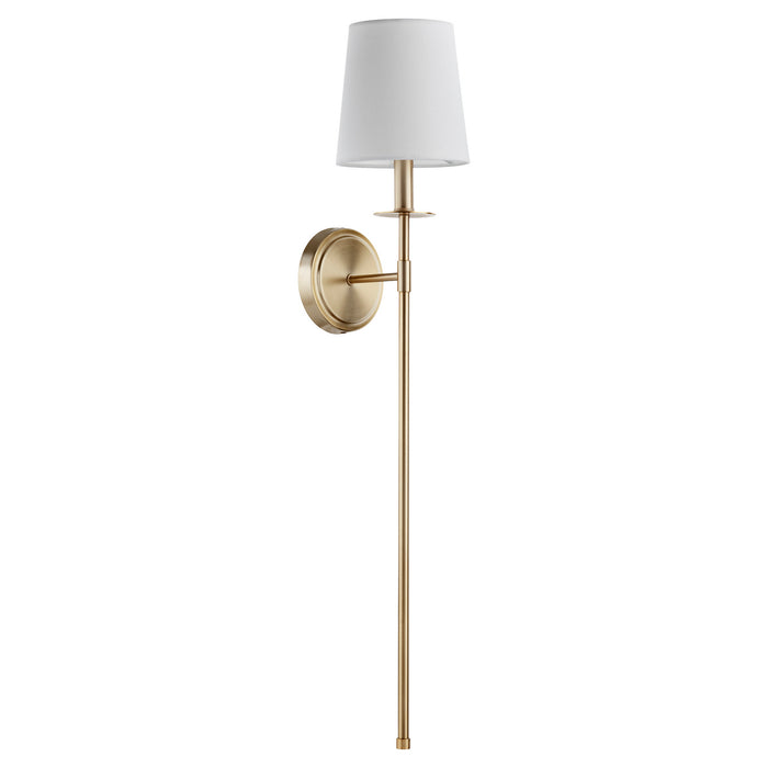 Quorum 514-1-80 One Light Wall Mount, Aged Brass