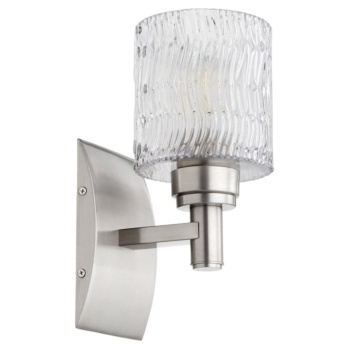 Quorum 5184-1-65 One Light Wall Mount, Satin Nickel