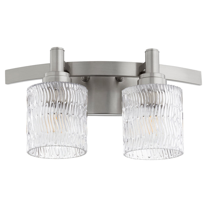 Quorum 5184-2-65 Two Light Vanity, Satin Nickel