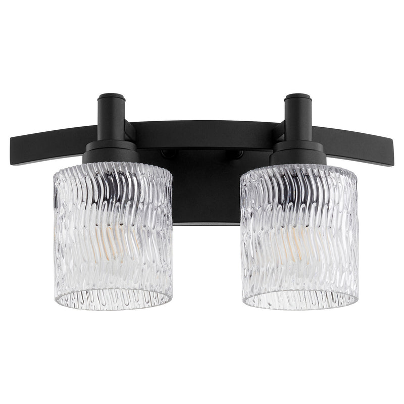 Quorum 5184-2-69 Two Light Vanity, Textured Black
