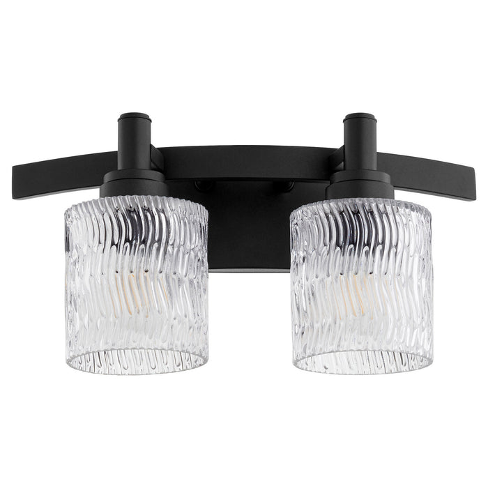 Quorum 5184-2-69 Two Light Vanity, Textured Black