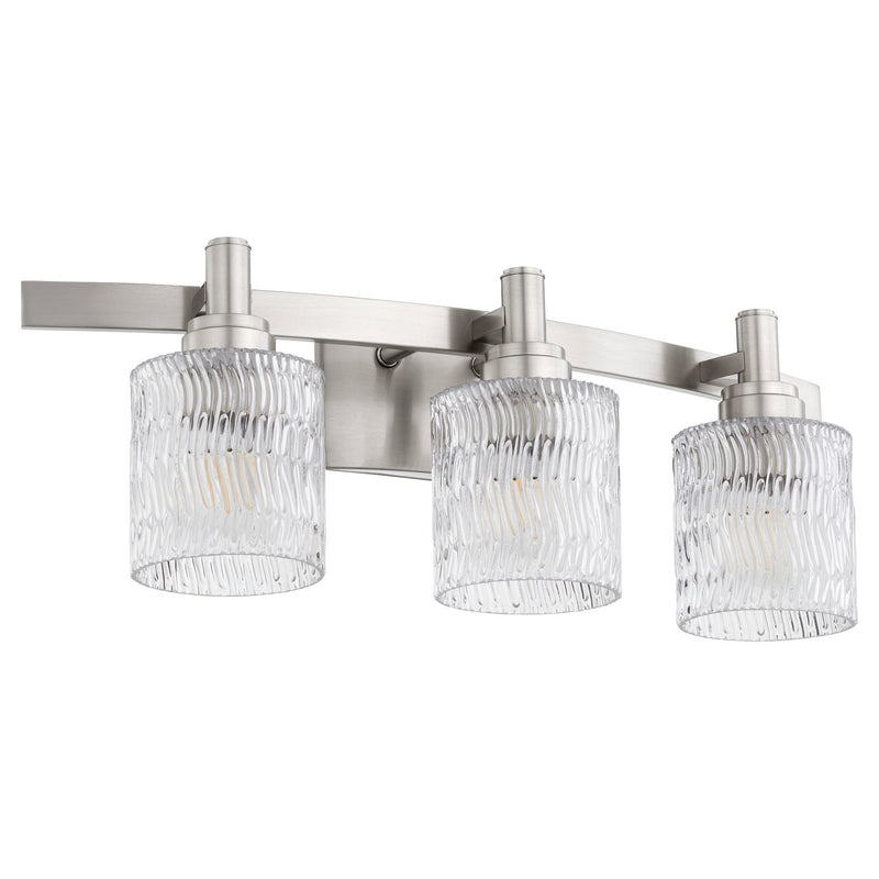 Quorum 5184-3-65 Three Light Vanity, Satin Nickel