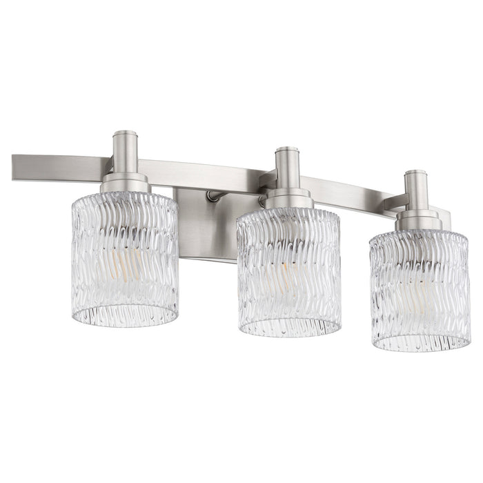Quorum 5184-3-65 Three Light Vanity, Satin Nickel