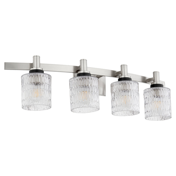 Quorum 5184-4-65 Four Light Vanity, Satin Nickel