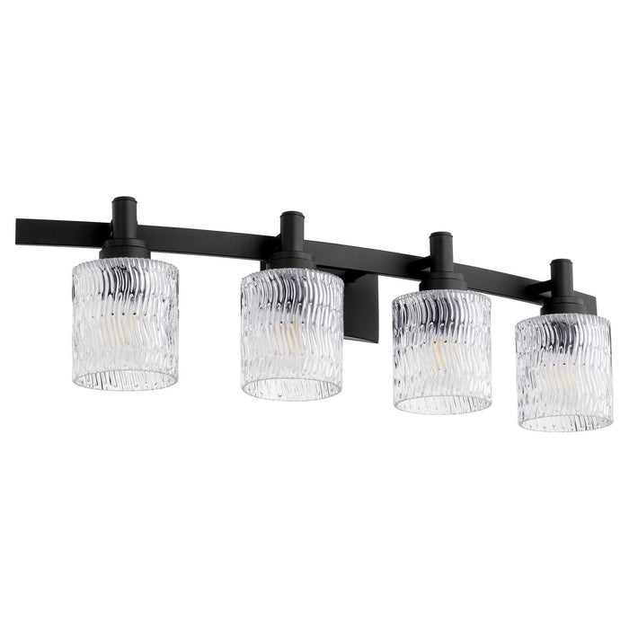 Quorum 5184-4-69 Four Light Vanity, Textured Black