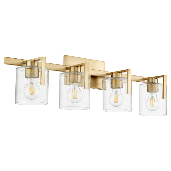 Quorum 5190-4-80 Four Light Vanity, Aged Brass