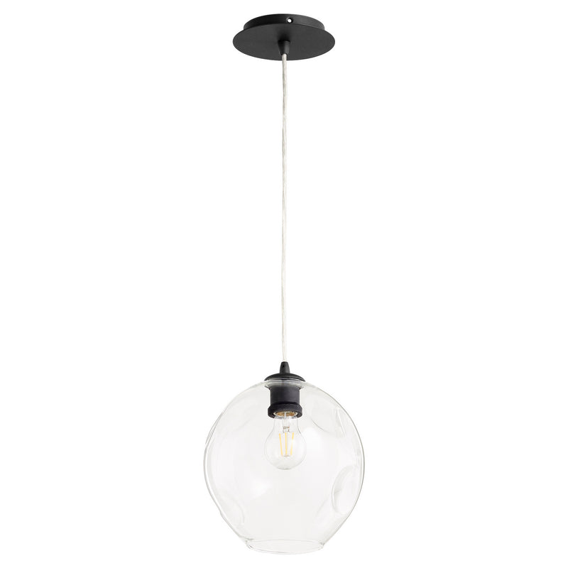 Quorum 61-69 One Light Pendant, Textured Black