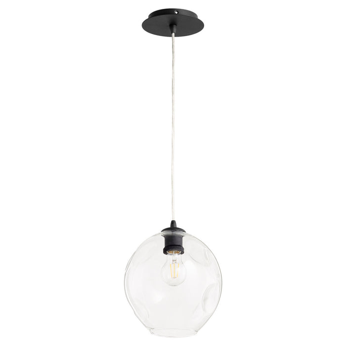 Quorum 61-69 One Light Pendant, Textured Black