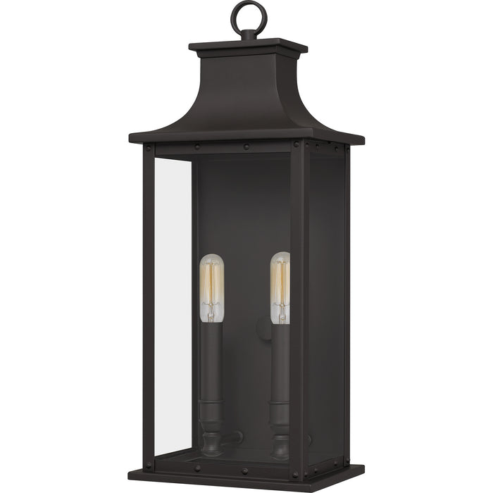 Quoizel ABY8408OZ Two Light Outdoor Wall Mount, Old Bronze