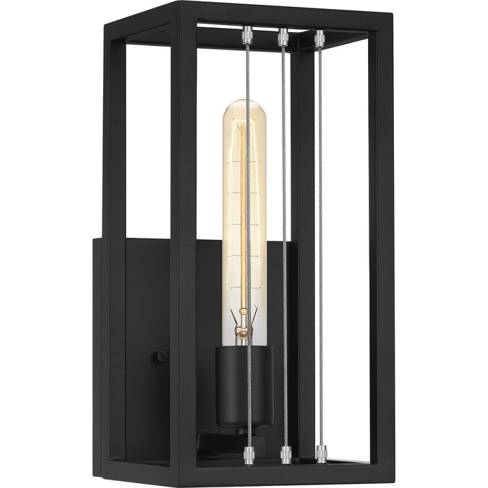 Quoizel AWD8606MBK One Light Wall Sconce, Matte Black