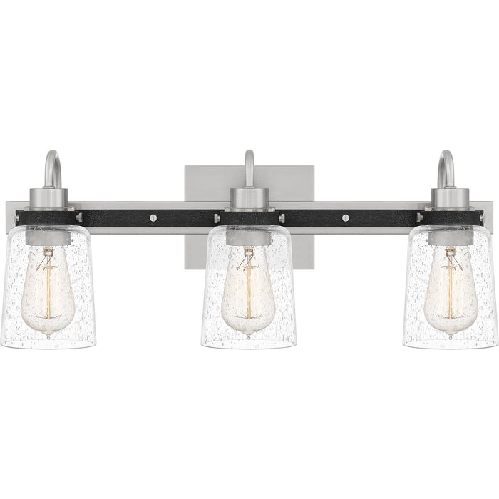 Quoizel AXE8622BN Three Light Bath, Brushed Nickel