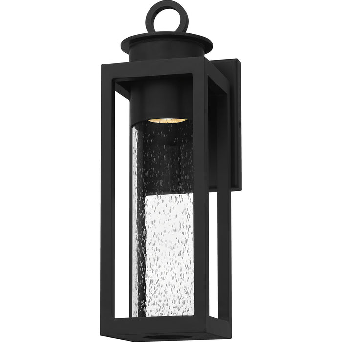 Quoizel DGL8405MBK One Light Outdoor Wall Mount, Matte Black
