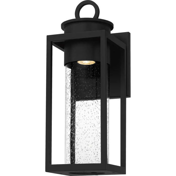 Quoizel DGL8407MBK One Light Outdoor Wall Mount, Matte Black