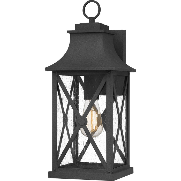 Quoizel ELB8408MB One Light Outdoor Wall Mount, Mottled Black