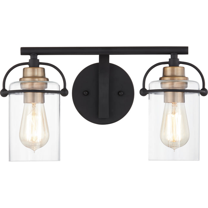 Quoizel EMR8602MBK Two Light Bath, Matte Black