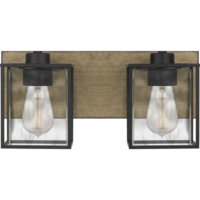 Quoizel HTN8615MBK Two Light Bath, Matte Black