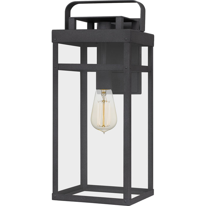 Quoizel KTN8408MB One Light Outdoor Wall Mount, Mottled Black
