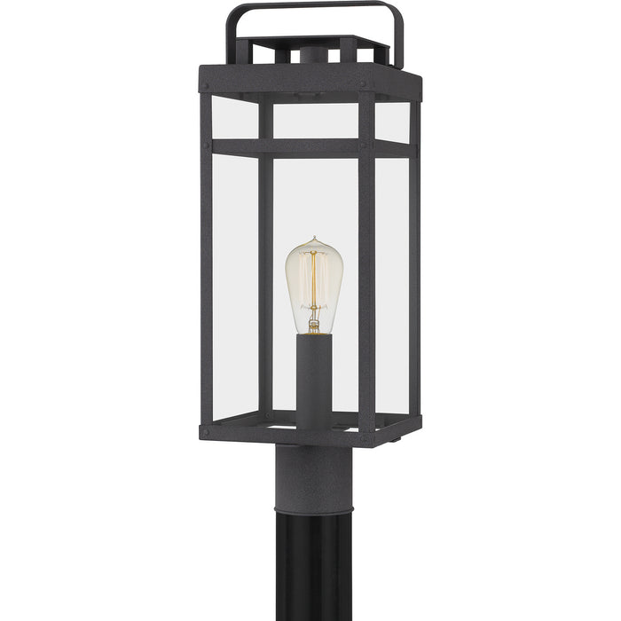 Quoizel KTN9008MB One Light Outdoor Post Mount, Mottled Black
