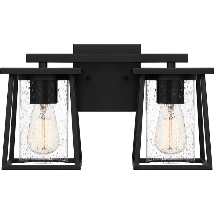 Quoizel LDG8615MBK Two Light Bath, Matte Black